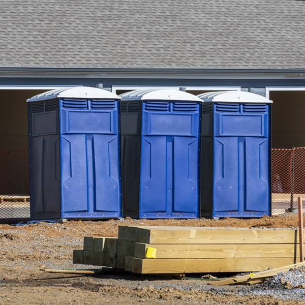 how often are the porta potties cleaned and serviced during a rental period in Sumpter Wisconsin